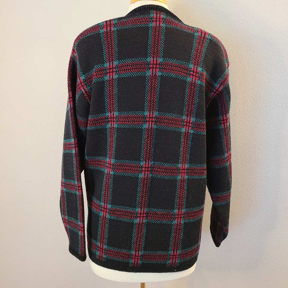 Pendleton Vintage Plaid Double Breasted Cardigan - image 4